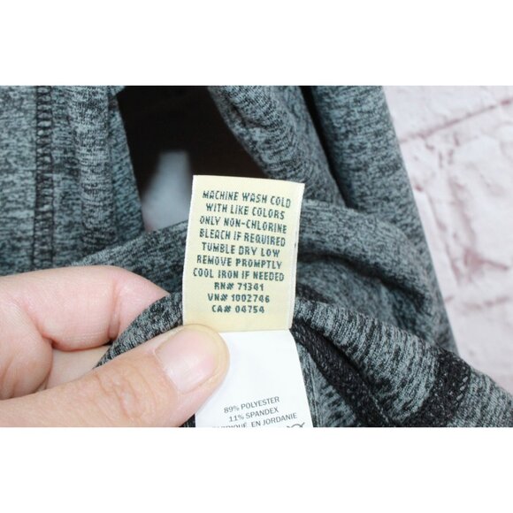 LL Bean VentureSoft Pullover Quarter Zip Black Marl Size XS - Picture 9 of 12